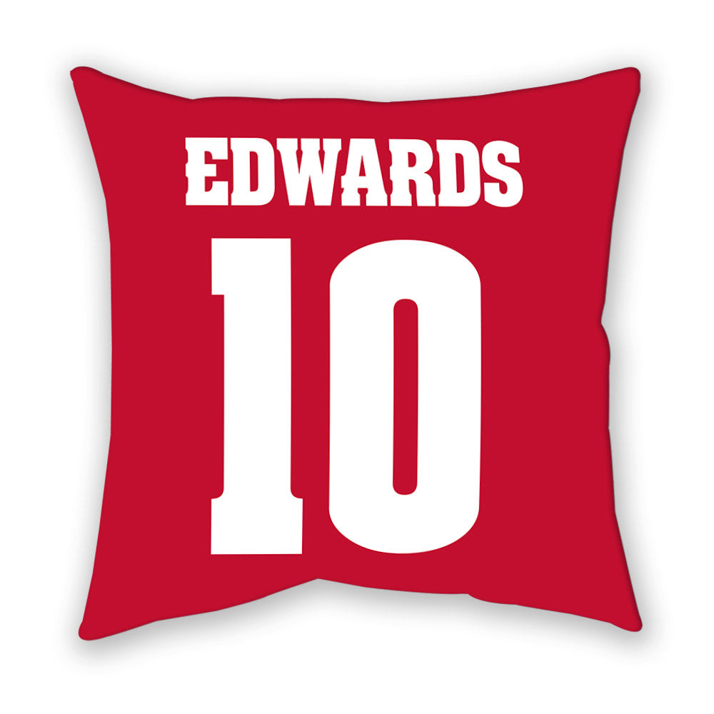 Wisconsin - NCAA Women's Ice Hockey : Laila Edwards - Pillow-1