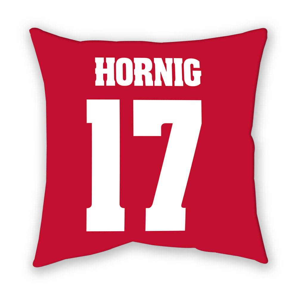 Wisconsin - NCAA Men's Soccer : Owen Hornig - Pillow-1