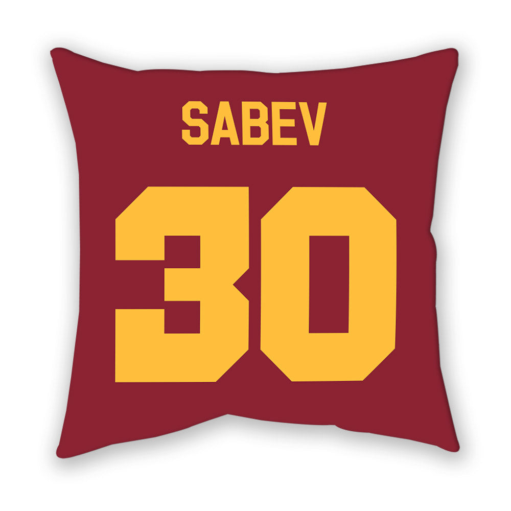Minnesota - NCAA Men's Ice Hockey : Alexander Sabev - Pillow-1