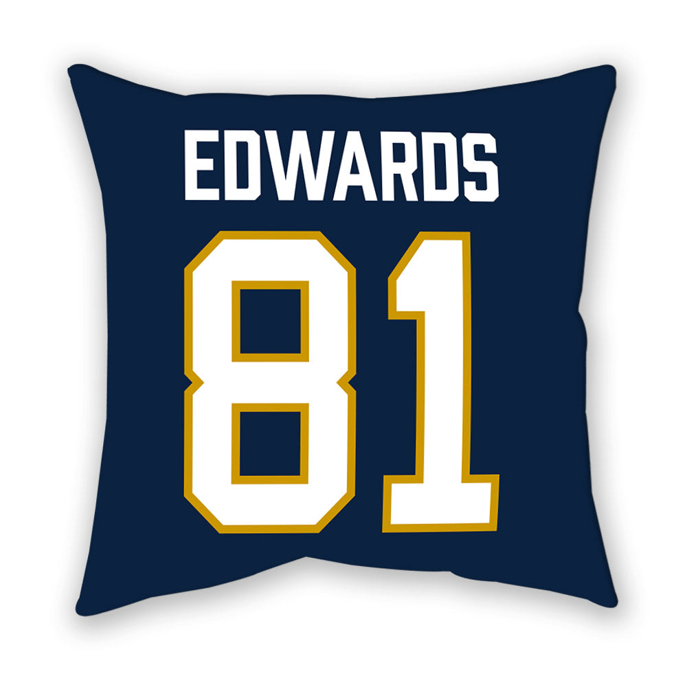 Notre Dame - NCAA Men's Ice Hockey : Beckham Edwards - Pillow-1