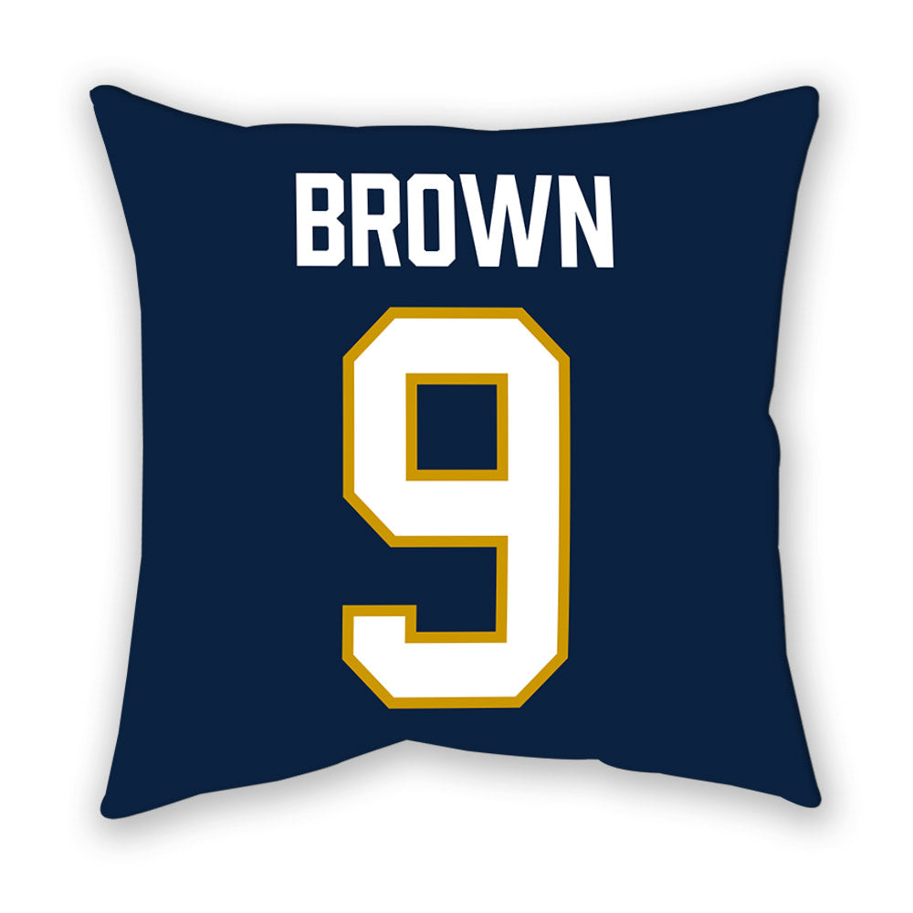 Notre Dame - NCAA Men's Ice Hockey : Cole Brown - Pillow-1