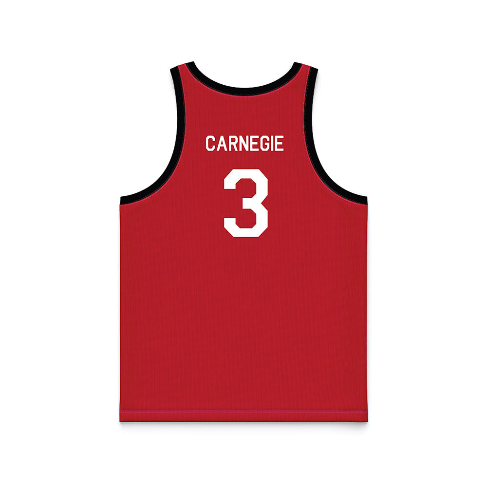 Georgia - NCAA Women's Basketball : Danielle Carnegie - Hardwood Reissue Basketball Jersey-1