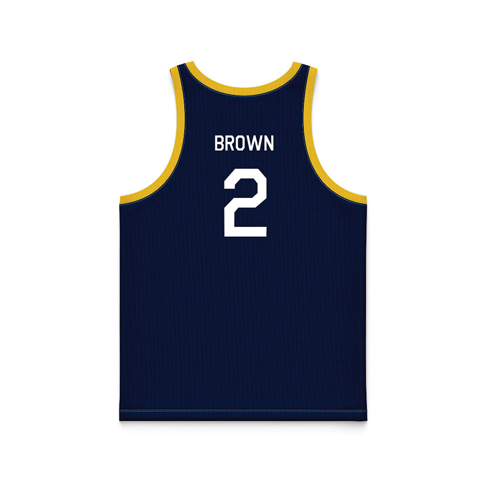 Michigan - NCAA Women's Basketball : Macy Brown - Hardwood Reissue Basketball Jersey-1