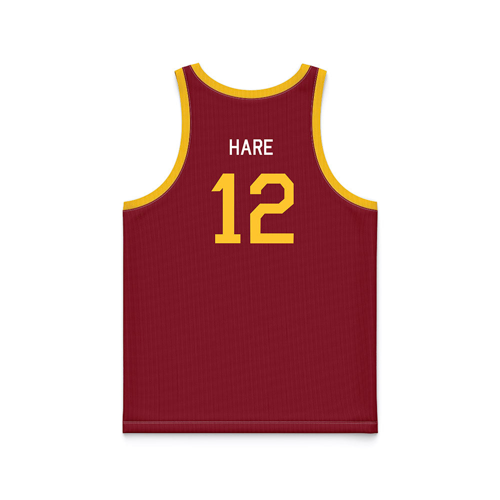 Iowa State - NCAA Women's Basketball : Kenzie Hare - Hardwood Reissue Basketball Jersey-1