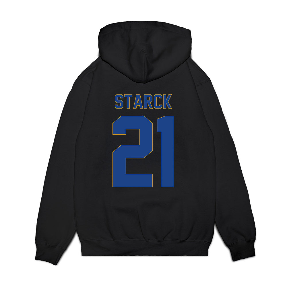 Pittsburgh - NCAA Women's Volleyball : Izzy Starck - Vintage Volleyball Premium Hooded Sweatshirt-1