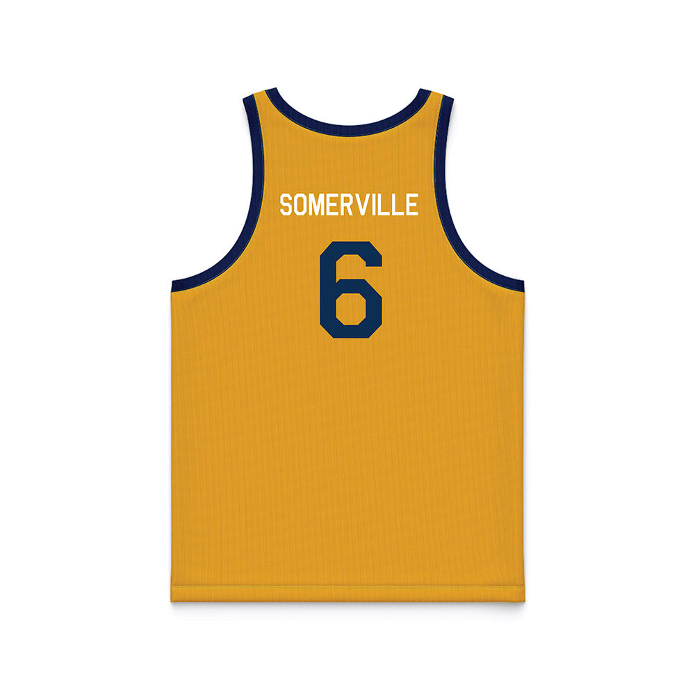 West Virginia - NCAA Men's Basketball : Martin Somerville - Hardwood Reissue Basketball Jersey-1