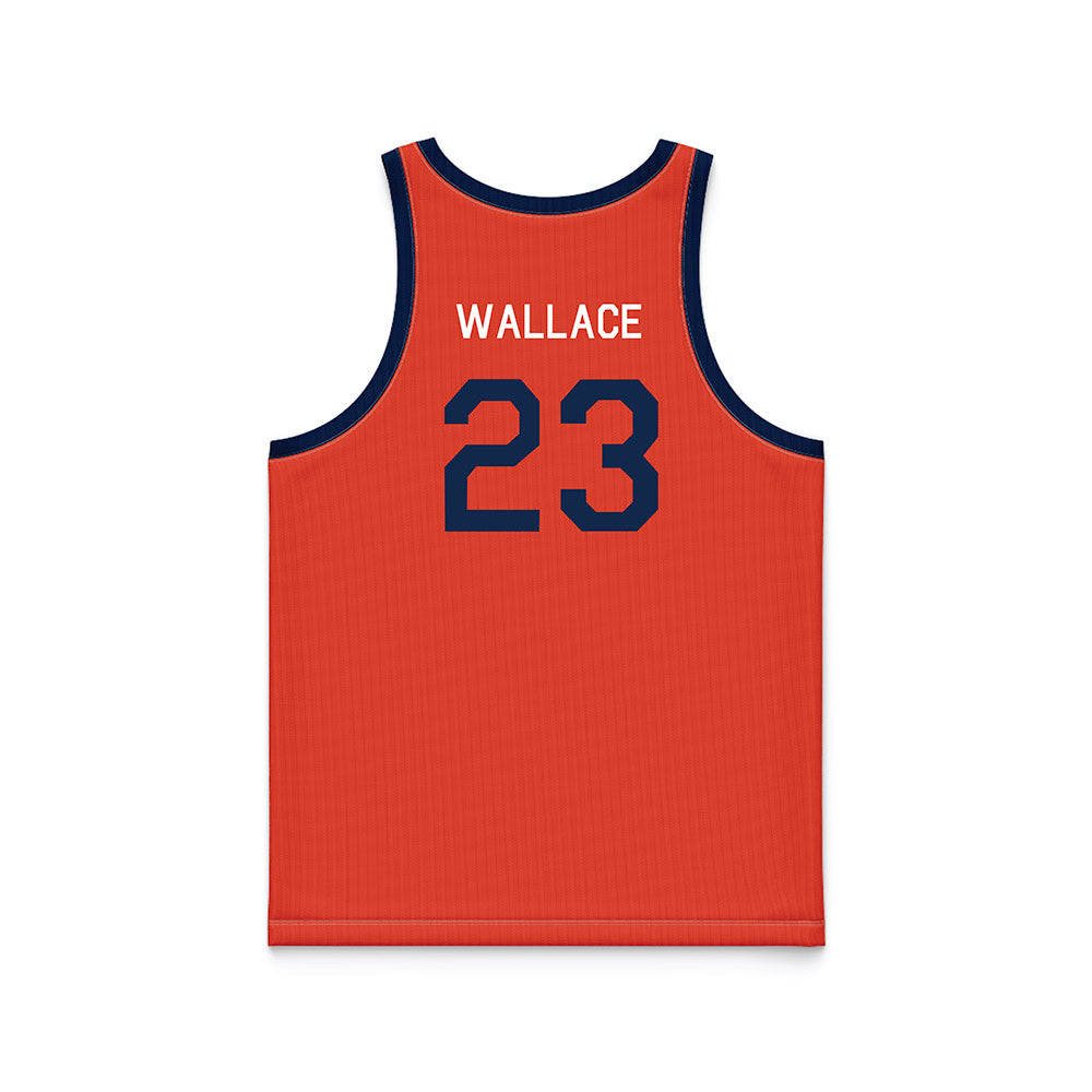 Illinois - NCAA Women's Basketball : Berry Wallace - Orange Hardwood Basketball Jersey-1
