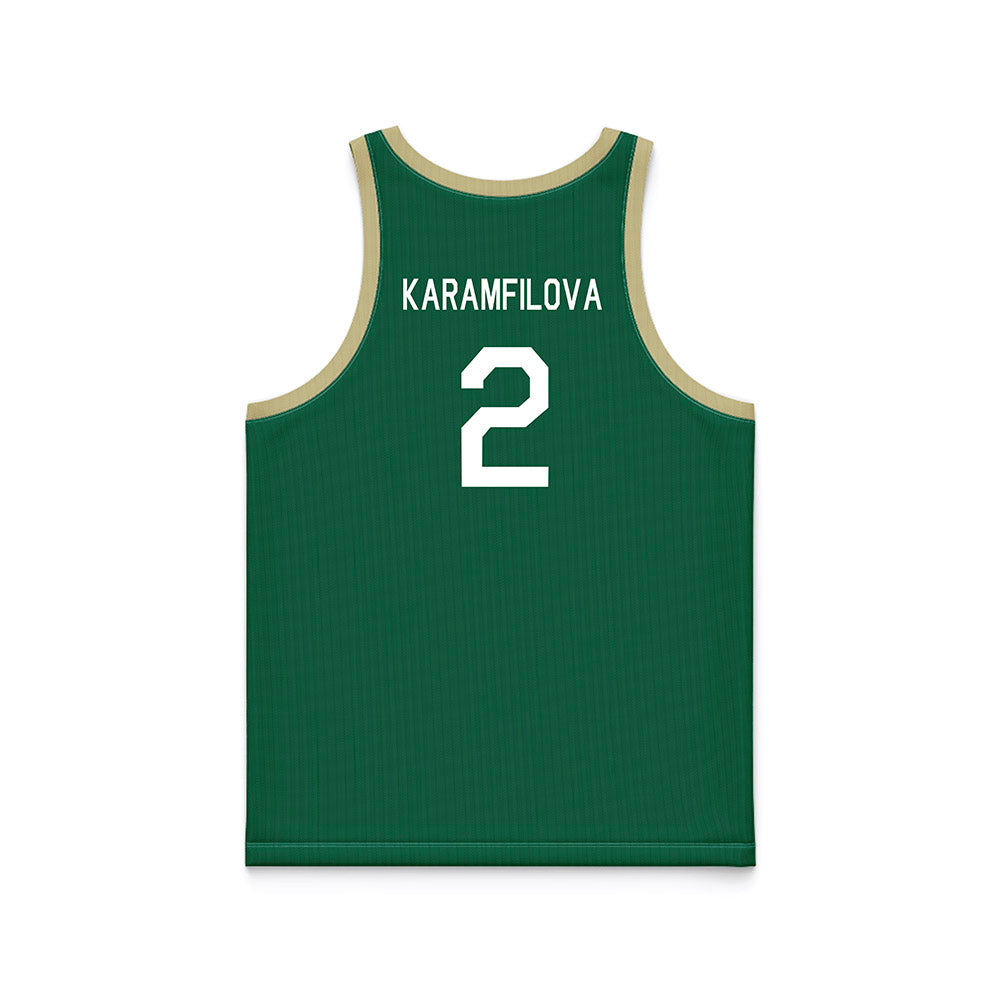 USF - NCAA Women's Basketball : Yana Karamfilova - Hardwood Reissue Basketball Jersey-1