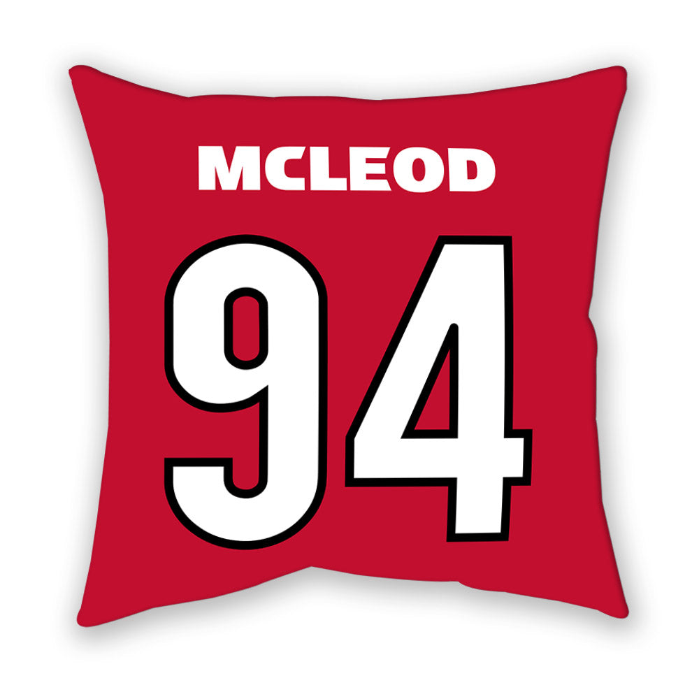 Georgia - NCAA Football : Xzavier McLeod - Pillow-1