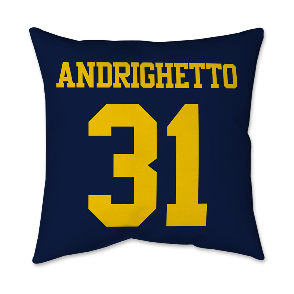Michigan - NCAA Football : Nico Andrighetto - Graphic Pillow 16x16-1