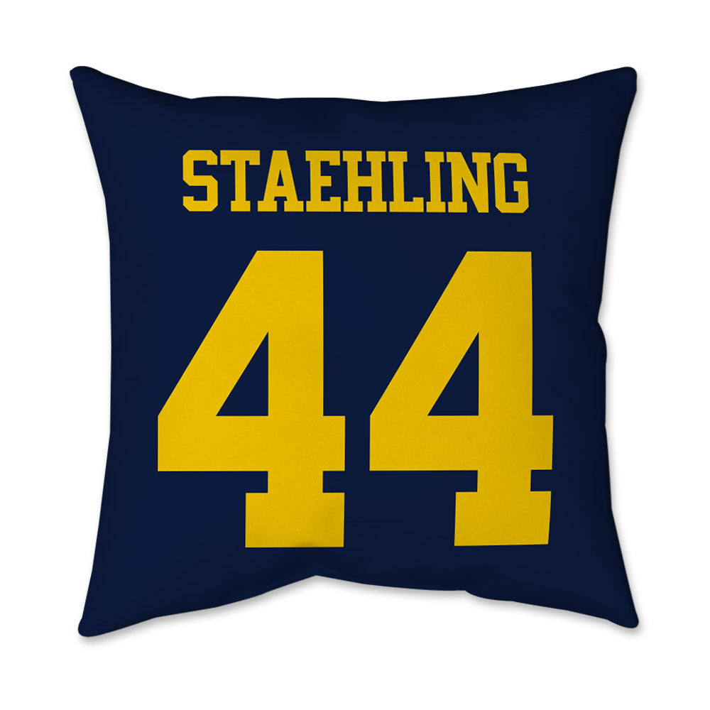 Michigan - NCAA Football : Nathaniel Staehling - Graphic Pillow 16x16-1