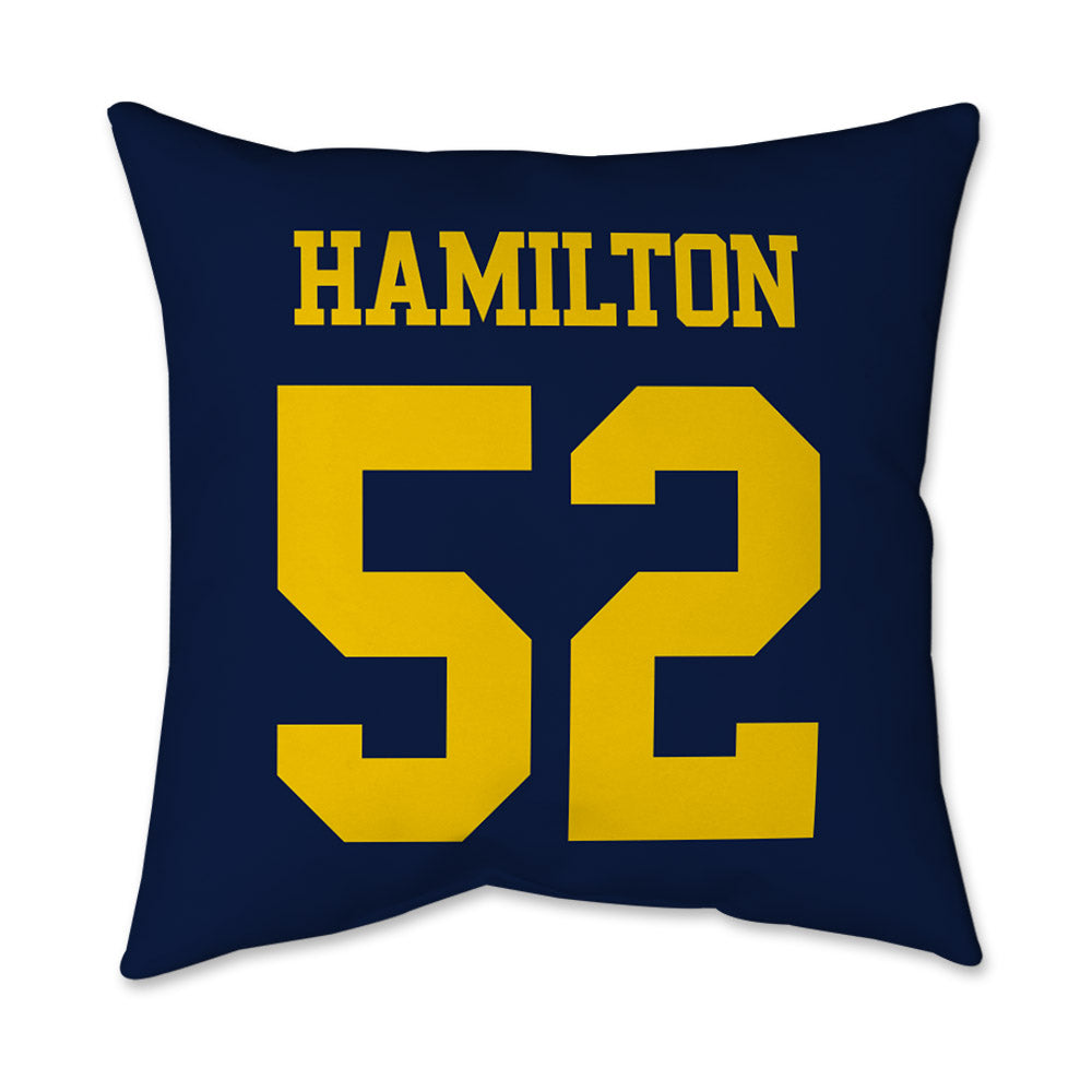 Michigan - NCAA Football : Ace Hamilton - Graphic Pillow 16x16-1