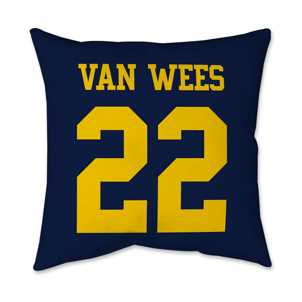 Michigan - NCAA Women's Lacrosse : Truus van Wees - Graphic Pillow 16x16-1