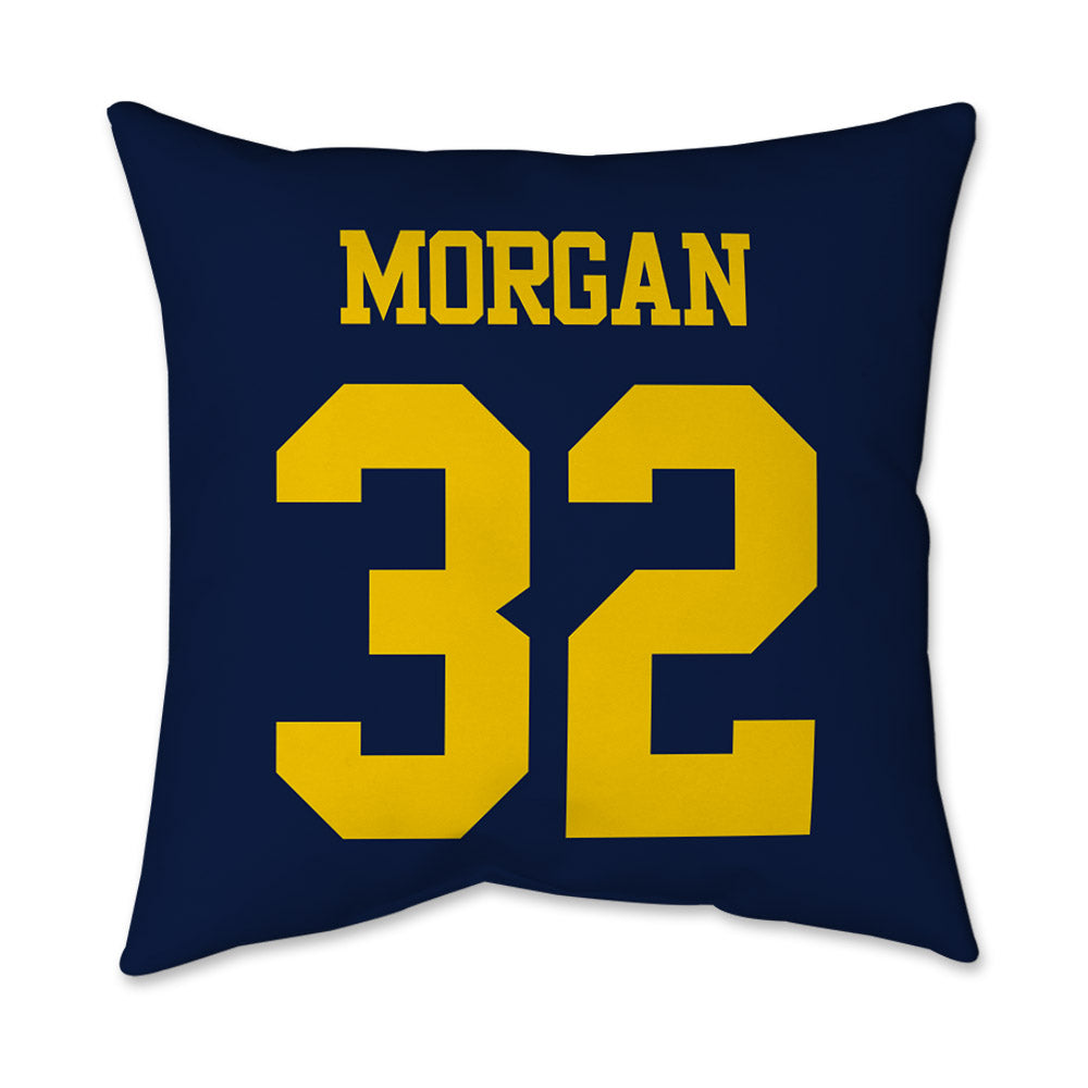 Michigan - NCAA Men's Lacrosse : John Morgan - Graphic Pillow 16x16-1