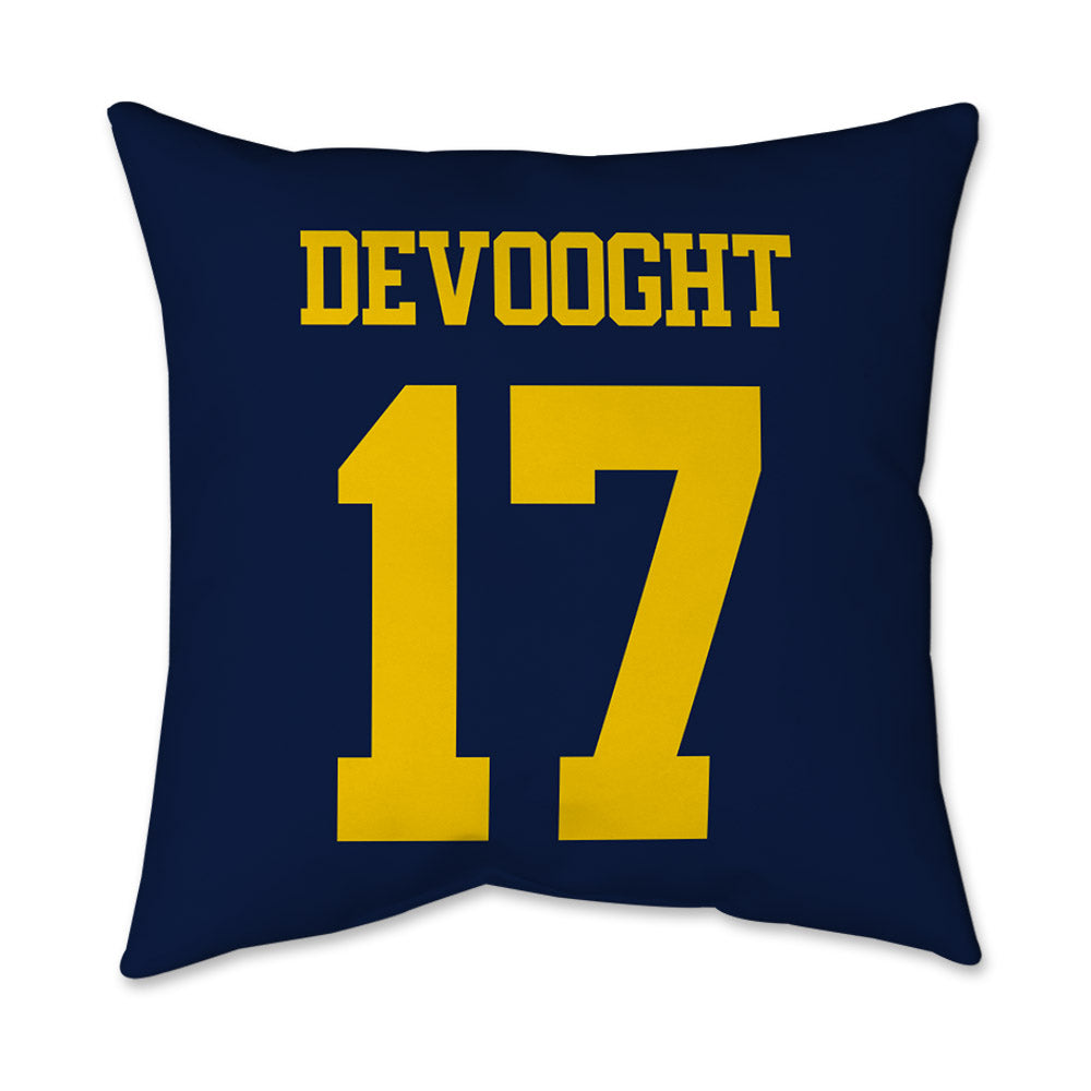 Michigan - NCAA Baseball : Gavin DeVooght - Graphic Pillow 16x16-1
