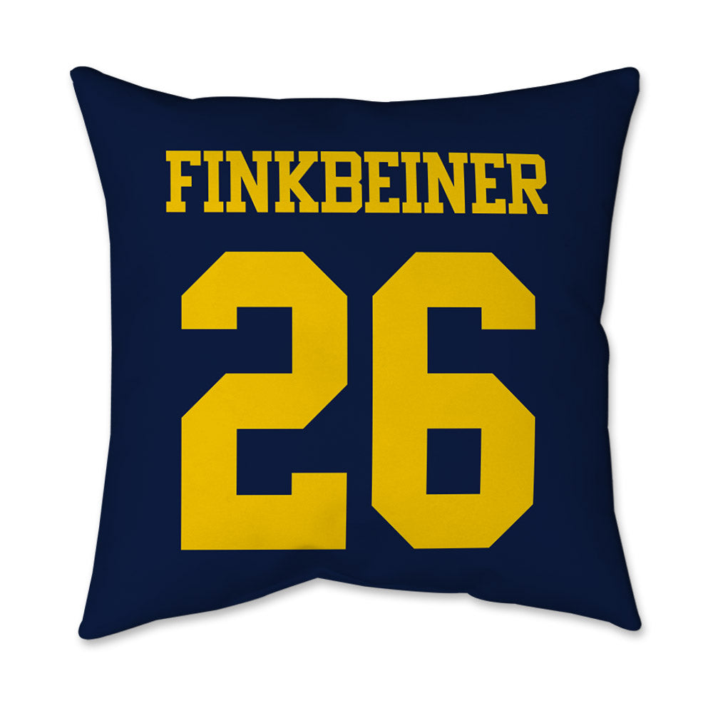 Michigan - NCAA Baseball : Tyler Finkbeiner - Graphic Pillow 16x16-1
