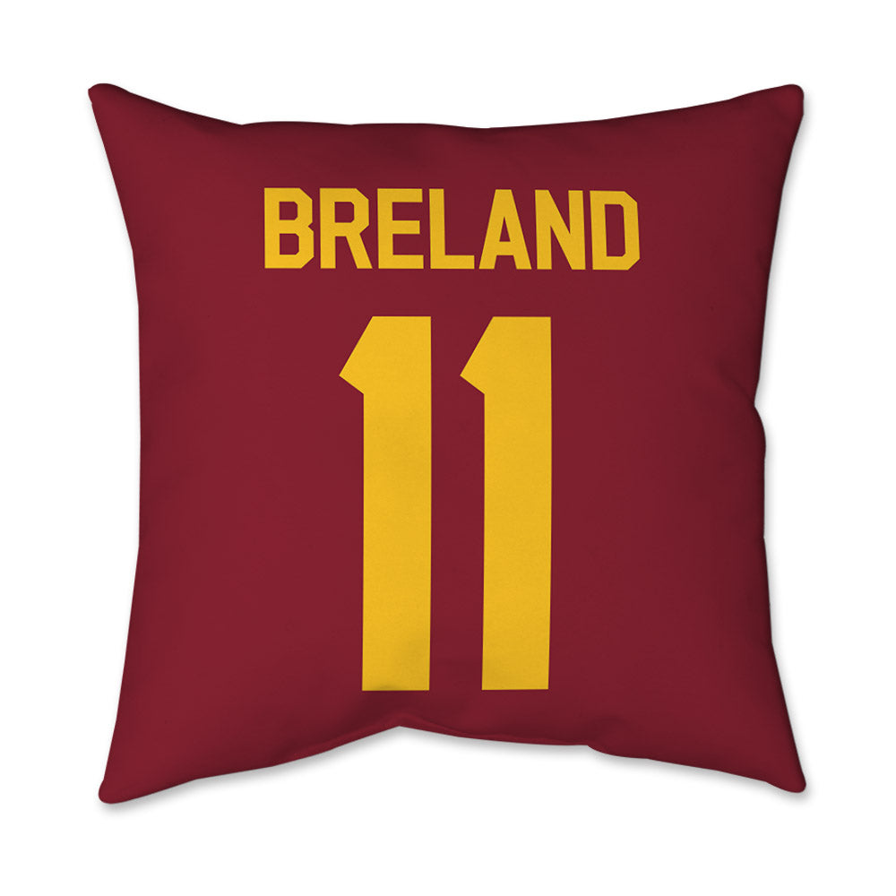 Iowa State - NCAA Football : Willie Breland - Graphic Pillow 16x16-1