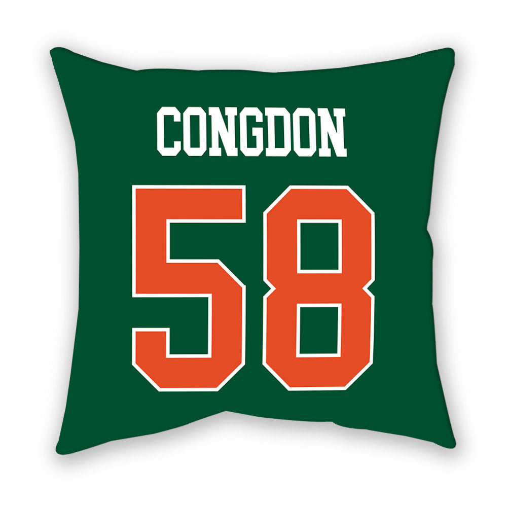 Miami - NCAA Football : Ben Congdon - Pillow-1