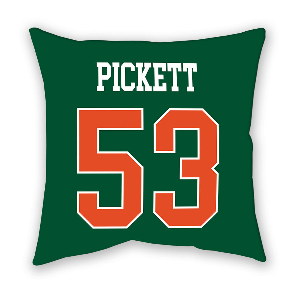 Miami - NCAA Football : Canon Pickett - Pillow-1