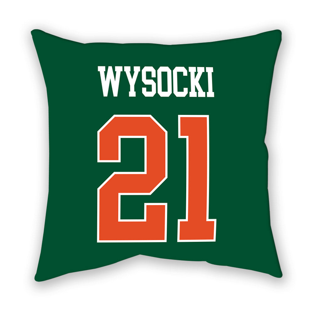 Miami - NCAA Women's Soccer : Carlie Wysocki - Pillow-1