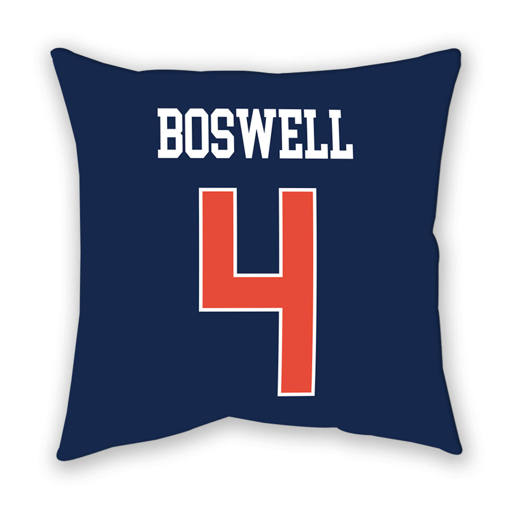 Illinois - NCAA Men's Basketball : Kylan Boswell - Pillow-1