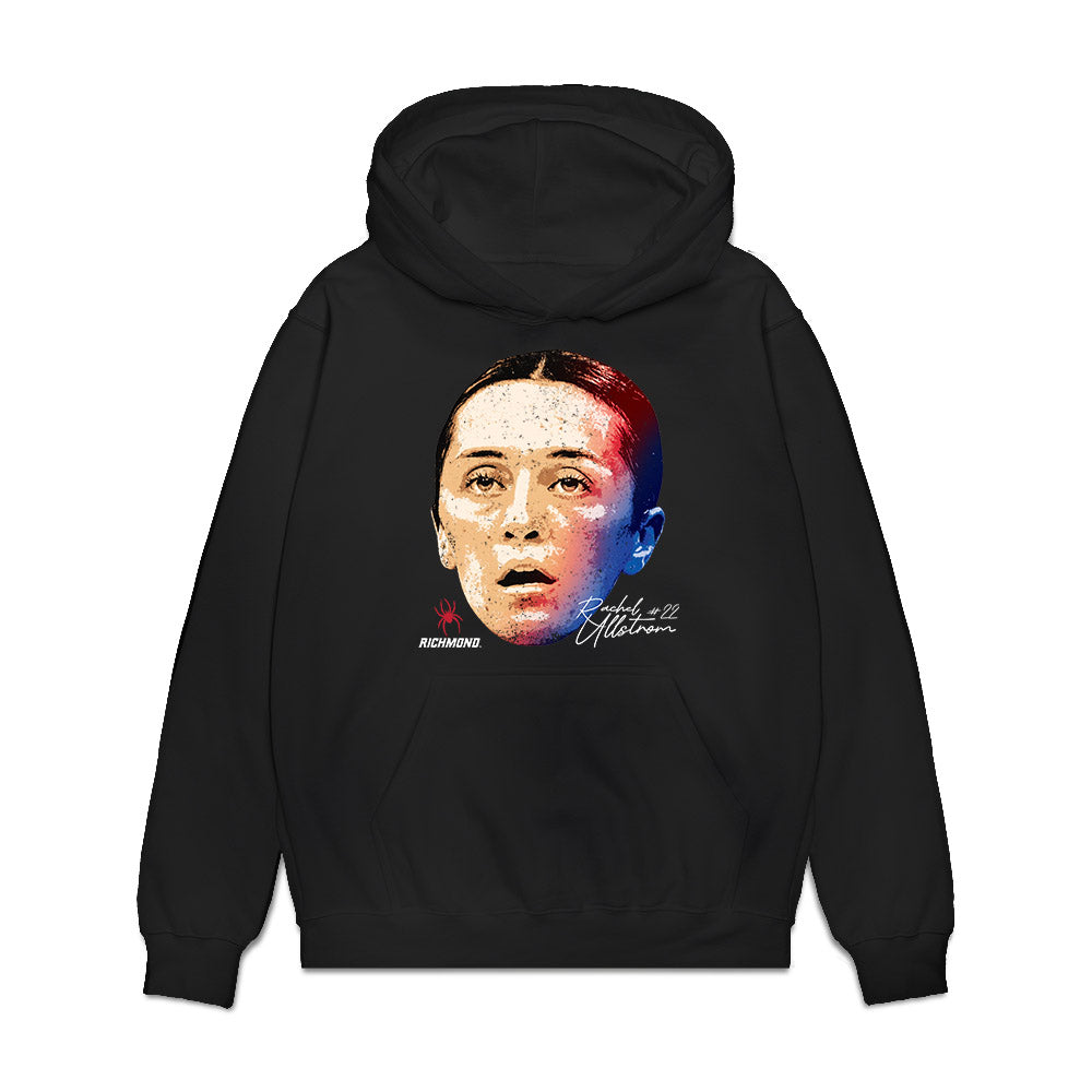 Richmond - NCAA Women's Basketball : Rachel Ullstrom - Game Face Premium Hooded Sweatshirt-0