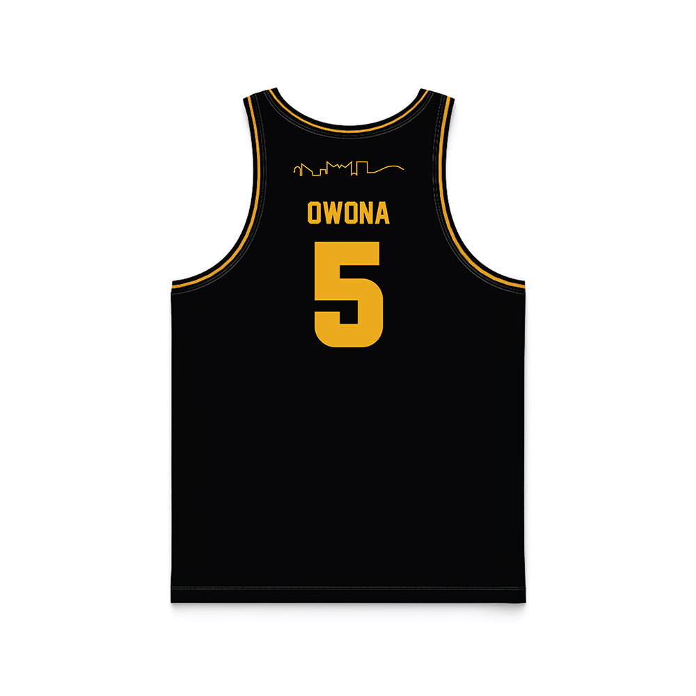 UTC - NCAA Women's Basketball : Sarah Owona - Black Basketball Jersey-1