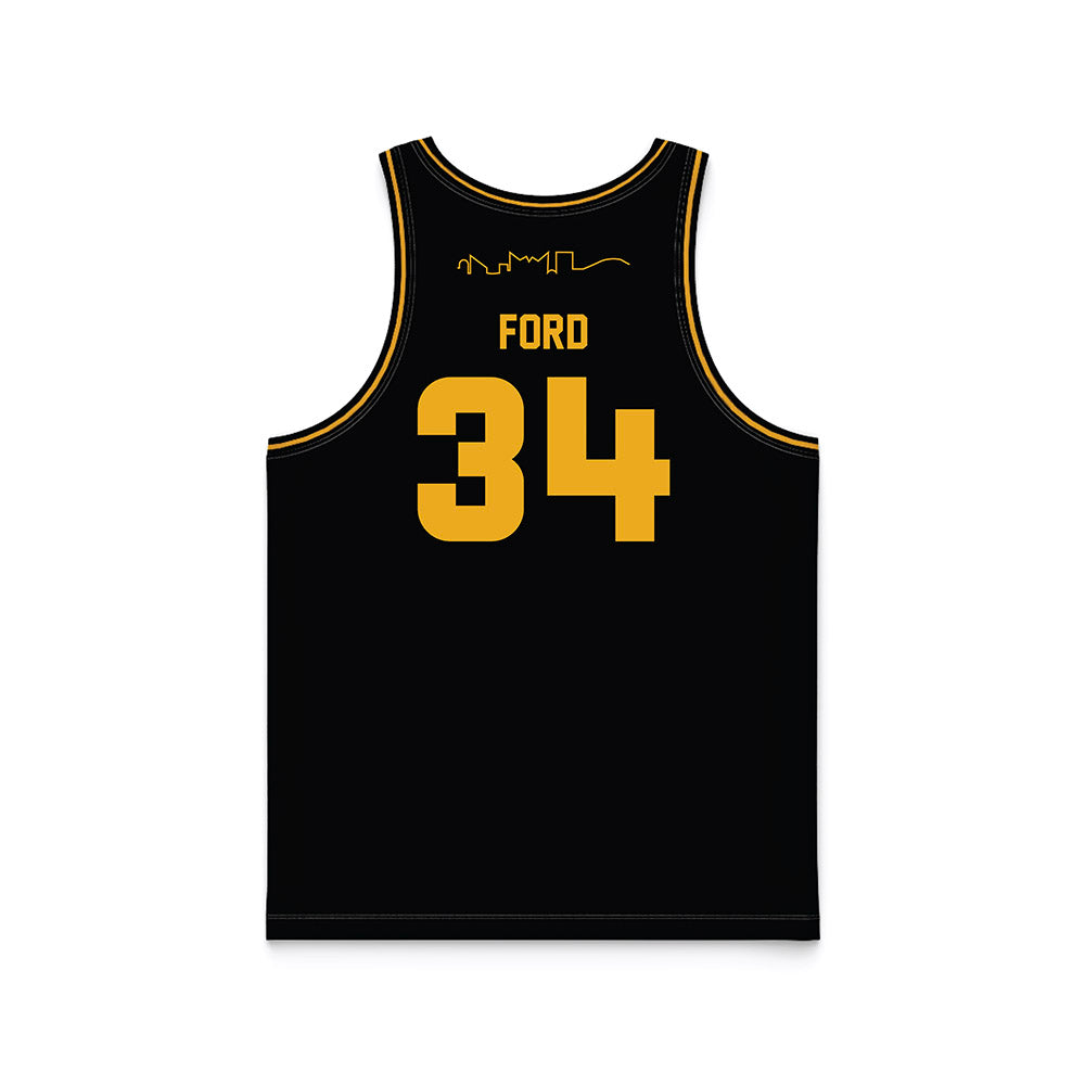 UTC - NCAA Women's Basketball : Kalifa Ford - Black Basketball Jersey-1