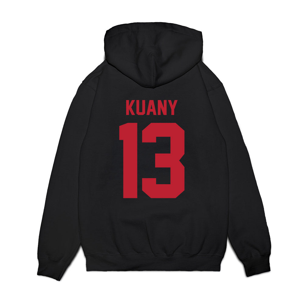 Georgia - NCAA Men's Basketball : Mading Kuany - Vintage Shersey Premium Hooded Sweatshirt-1