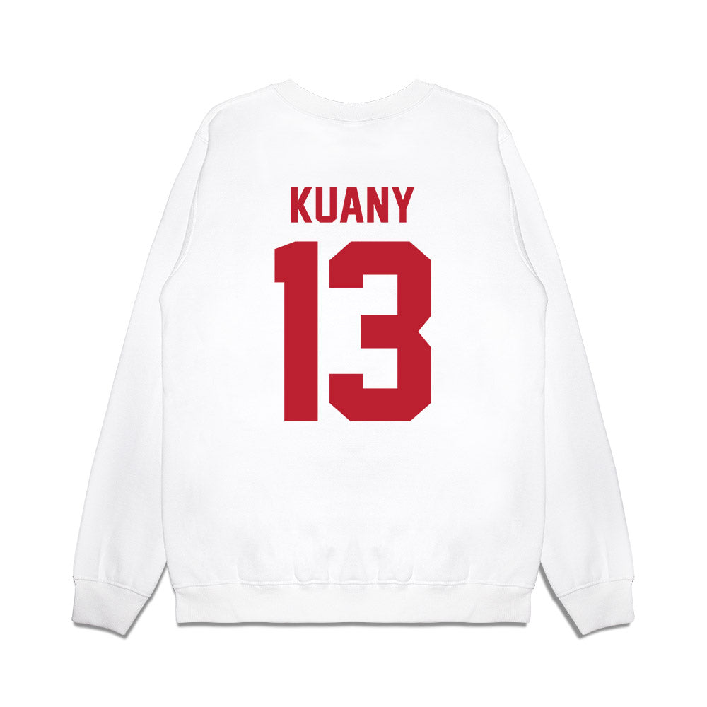 Georgia - NCAA Men's Basketball : Mading Kuany - Vintage Shersey Premium Crewneck Sweatshirt-1