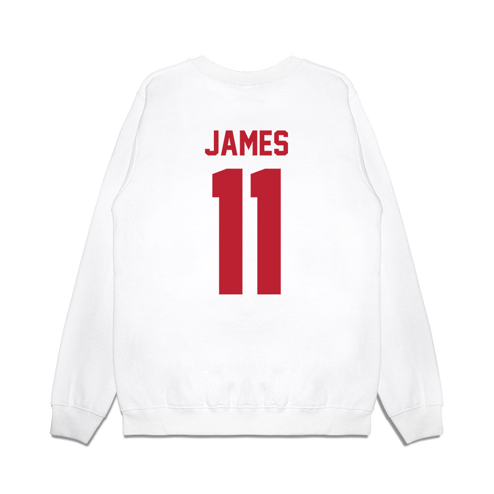 Georgia - NCAA Men's Basketball : dylan james - Vintage Shersey Premium Crewneck Sweatshirt-1
