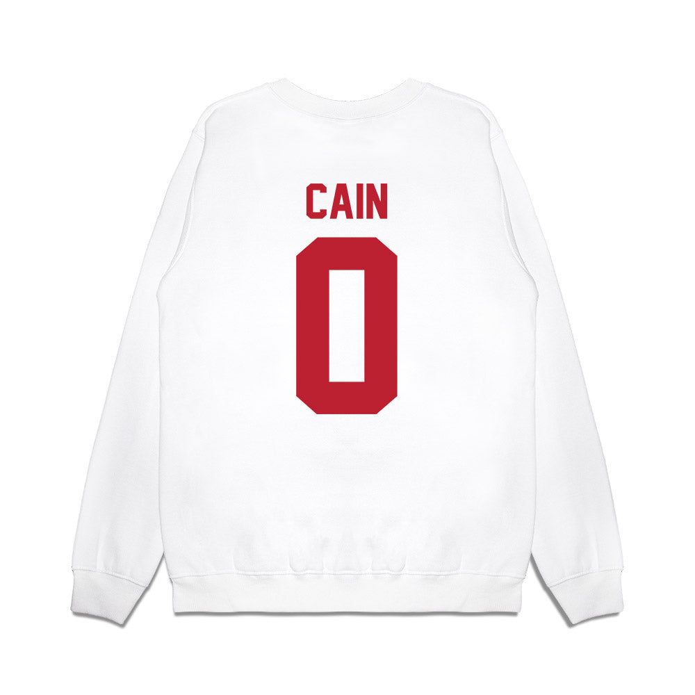 Georgia - NCAA Men's Basketball : Blue Cain - Vintage Shersey Premium Crewneck Sweatshirt-1