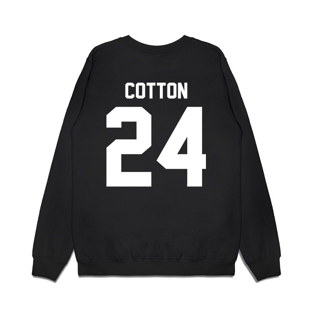 Kansas State - NCAA Women's Basketball : Jenessa Cotton - Vintage Basketball Premium Crewneck Sweatshirt-1