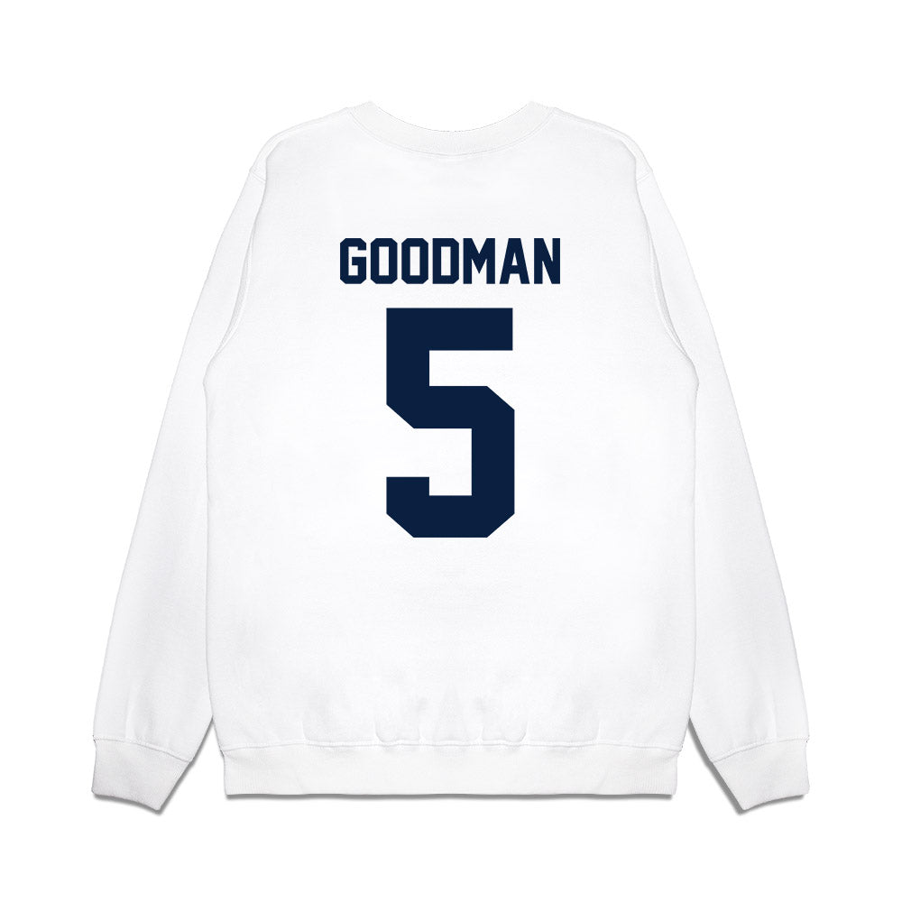 Michigan - NCAA Men's Basketball : Oscar Goodman - Vintage Shersey Premium Crewneck Sweatshirt-1