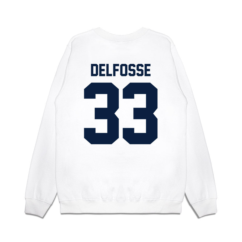 Michigan - NCAA Women's Basketball : Te'Yala Delfosse - Vintage Shersey Premium Crewneck Sweatshirt-1