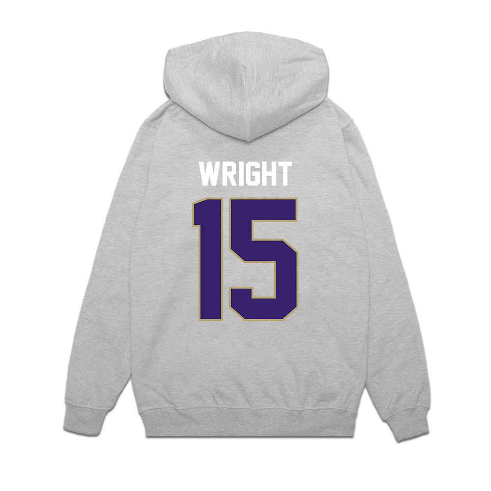 JMU - NCAA Football : Kyi Wright - Vintage Football Premium Hooded Sweatshirt-1