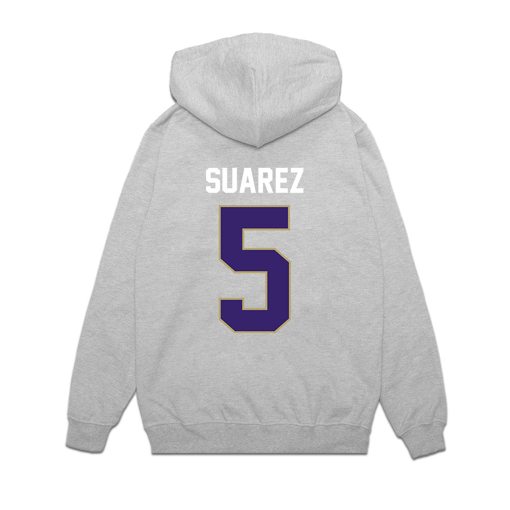 JMU - NCAA Football : Morgan Suarez - Vintage Football Premium Hooded Sweatshirt-1