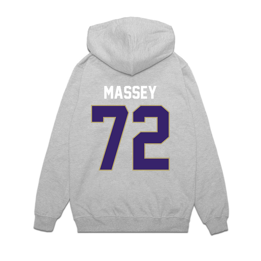 JMU - NCAA Football : Kaedin Massey - Vintage Football Premium Hooded Sweatshirt-1