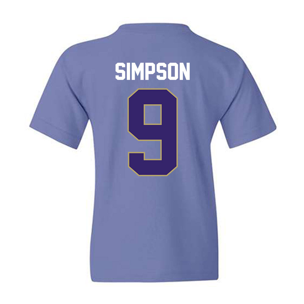 JMU - NCAA Football : Keitrone Simpson - Vintage Football Youth T-Shirt-1