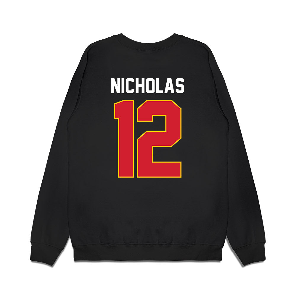 Maryland - Men's Basketball Alumni : Drew Nicholas - Vintage Shersey Premium Crewneck Sweatshirt-1