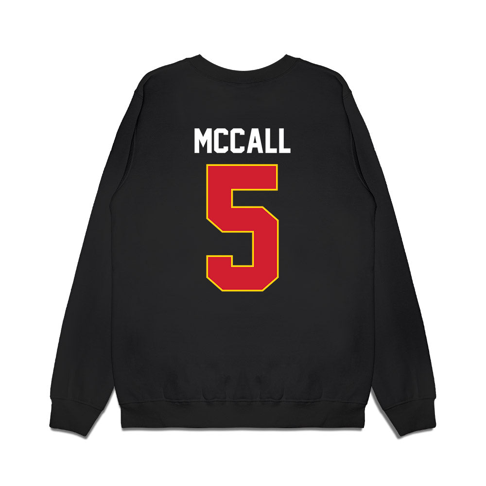 Maryland - Men's Basketball Alumni : Calvin McCall - Vintage Shersey Premium Crewneck Sweatshirt-1