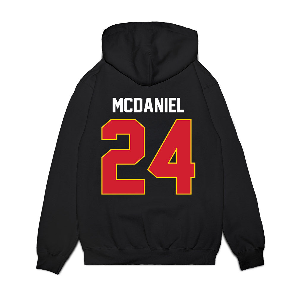Maryland - NCAA Women's Basketball : Brianna McDaniel - Vintage Shersey Premium Hooded Sweatshirt-1