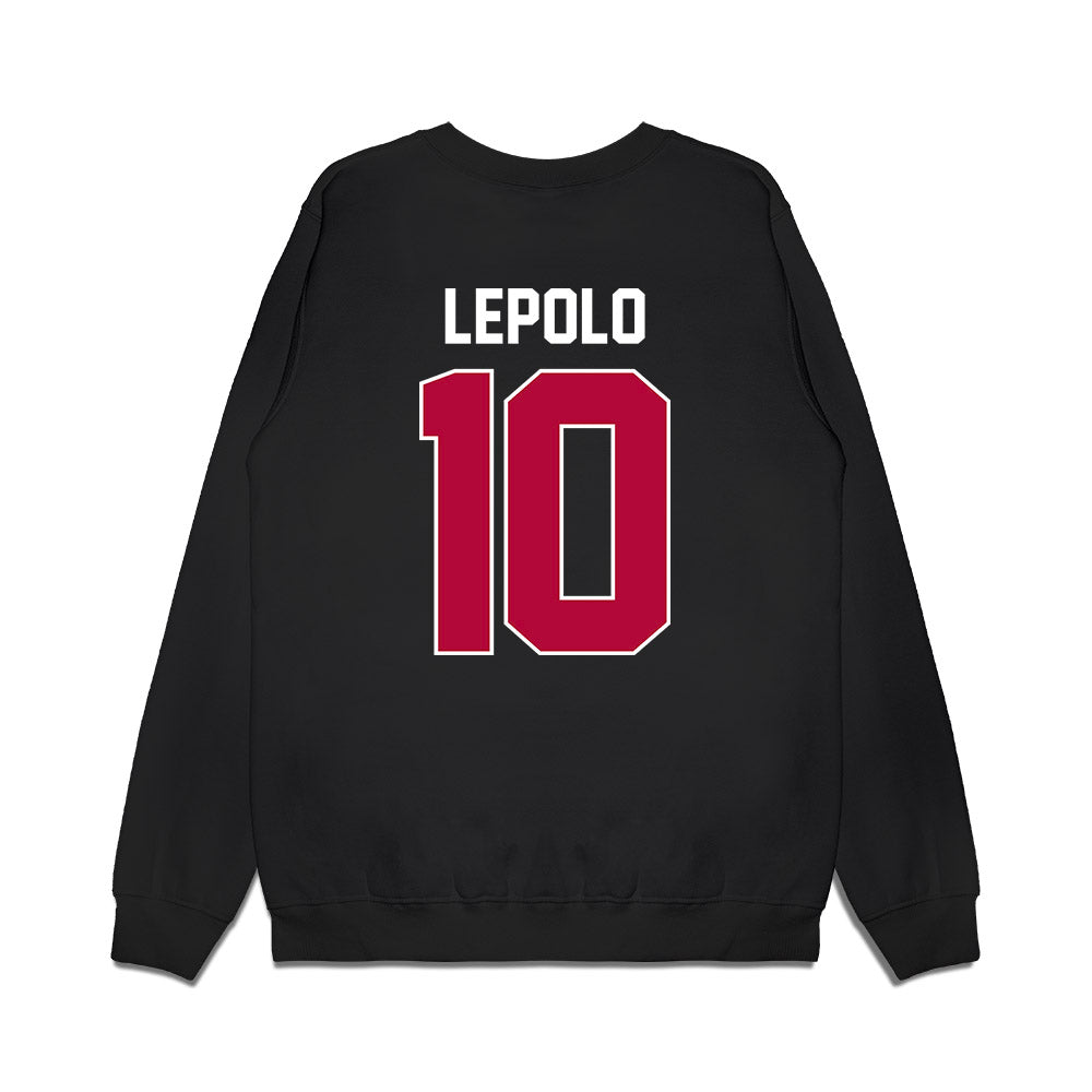 Stanford - NCAA Women's Basketball : Talana Lepolo - Vintage Premium Crewneck Sweatshirt-1