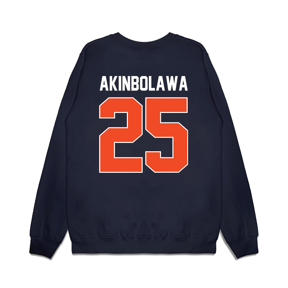 Syracuse - NCAA Women's Basketball : Oyindamola Simbiat Akinbolawa - Vintage Shersey Premium Crewneck Sweatshirt-1