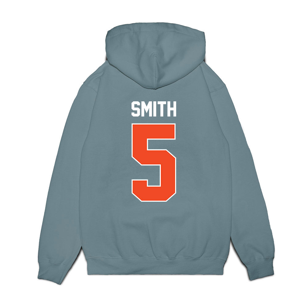 Virginia - NCAA Women's Basketball : Sa'Myah Smith - Vintage Shersey Premium Hooded Sweatshirt-1