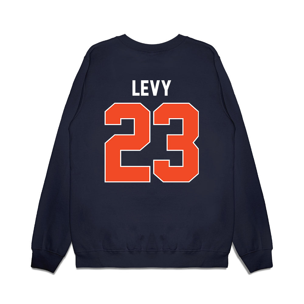 Virginia - NCAA Women's Basketball : Romi Levy - Vintage Shersey Premium Crewneck Sweatshirt-1
