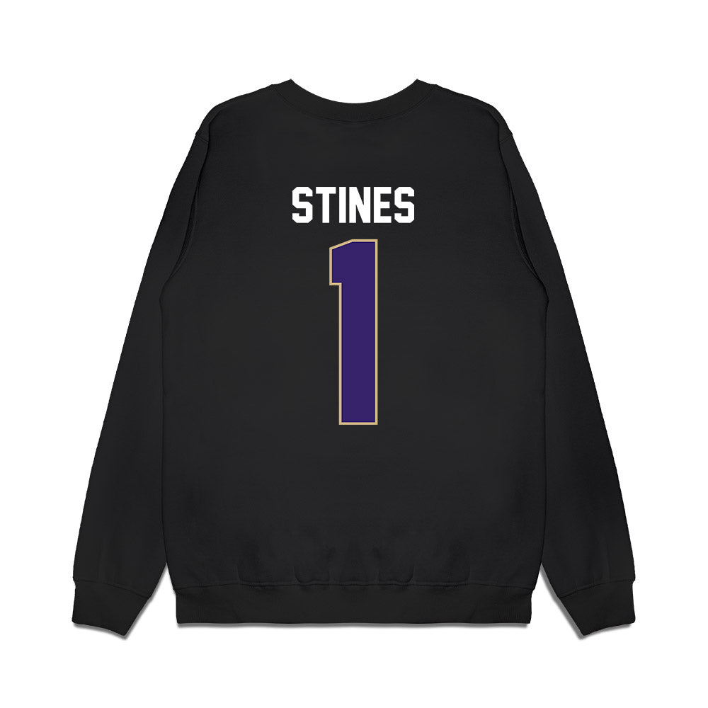 Washington - NCAA Women's Basketball : Hannah Stines - Vintage Shersey Premium Crewneck Sweatshirt-1