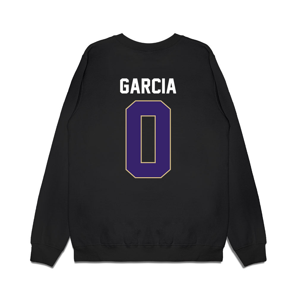 Washington - NCAA Women's Basketball : Amayah Garcia - Vintage Shersey Premium Crewneck Sweatshirt-1