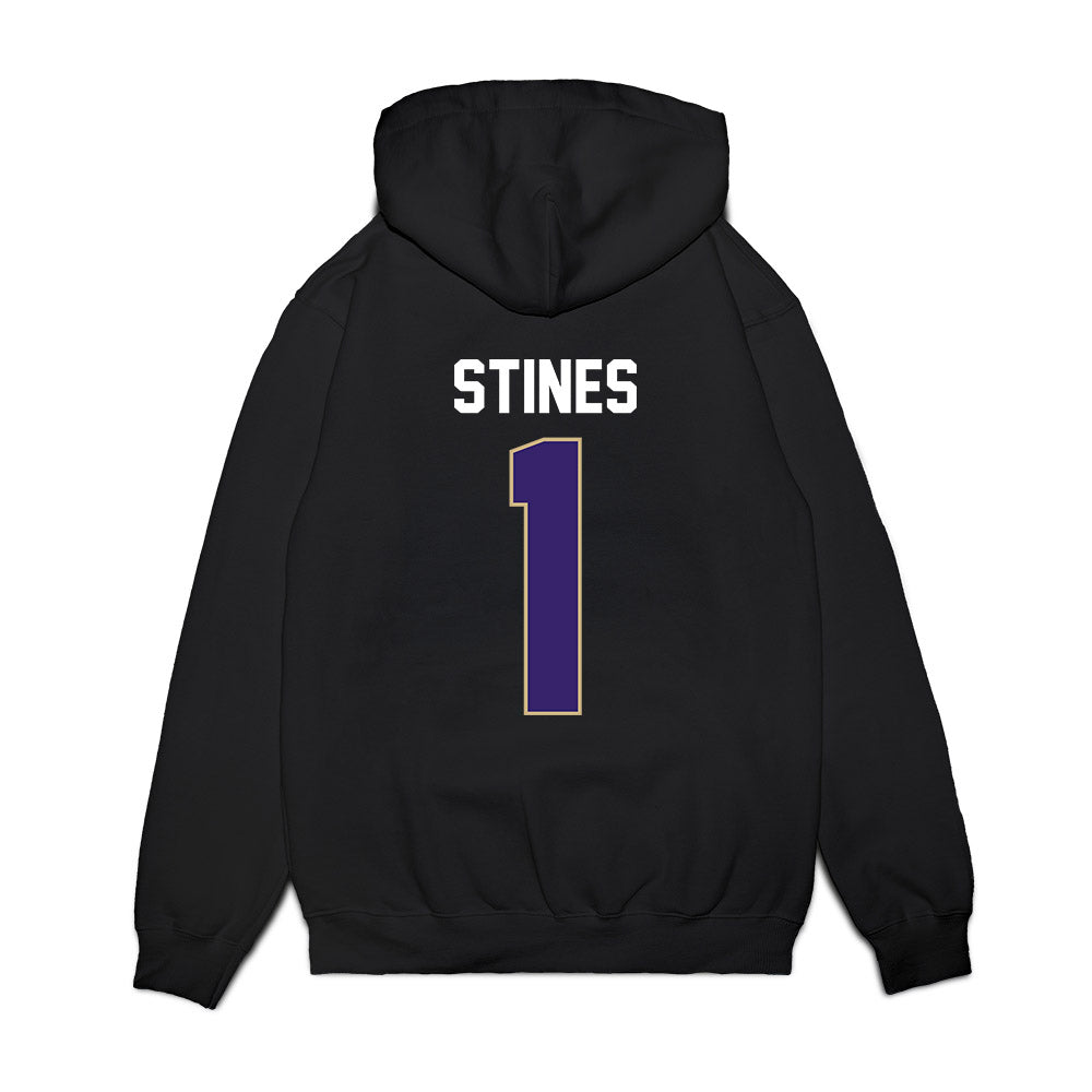 Washington - NCAA Women's Basketball : Hannah Stines - Vintage Shersey Premium Hooded Sweatshirt-1
