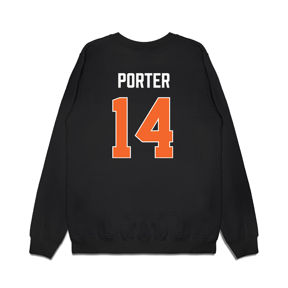Clemson - NCAA Women's Basketball : Addie Porter - Vintage Shersey Premium Crewneck Sweatshirt-1